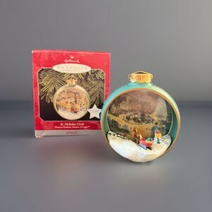 1998 Hallmark Keepsake St Nicholas Circle Thomas Kinkade Painter Of Light w/ Box